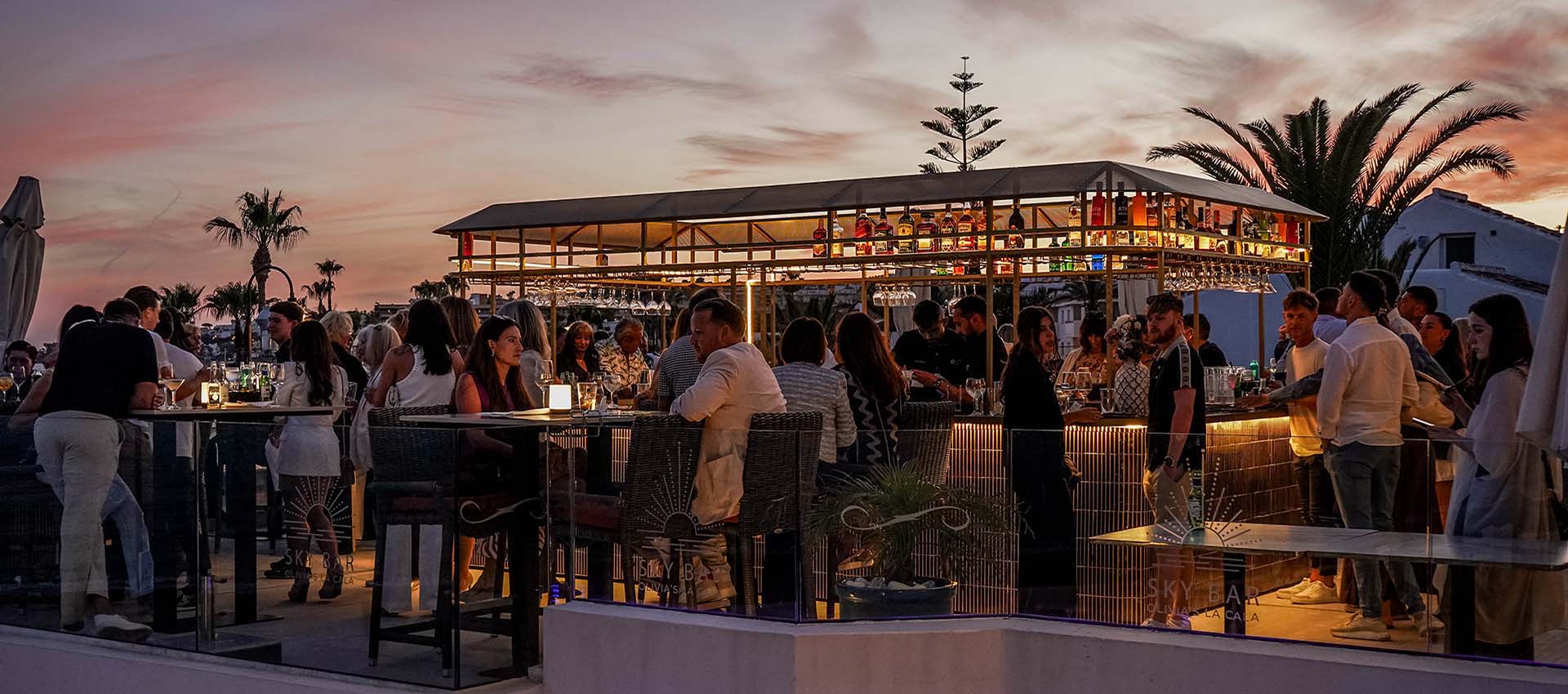 exquisite rooftop cocktails near marbella