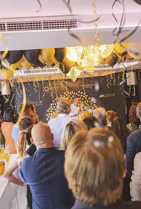 Sunset seaside private event venue at Skybar Rooftop in Costa del Sol, Cala de Mijas